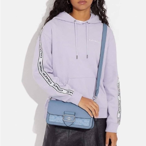 COACH MORGAN SHOULDER BAG IN SIGNATURE CHAMBRAY CH137 - Picture 5 of 10